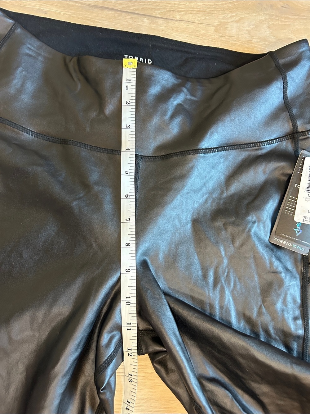 NWT Torrid Black Faux Leather Coated Active Leggings size 2X 18-20 - Picture 13 of 15